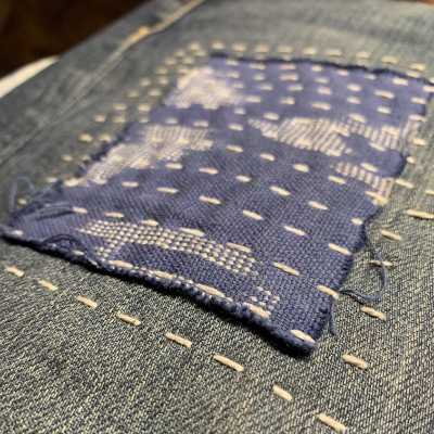 Visible Mending: Sashiko Jeans Patch – Clover Needlecraft